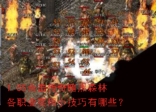 1.85合击传奇暗黑森林各职业实用小技巧有哪些? 1.85合击传奇暗黑森林各职业实用小技巧有哪些?
