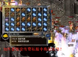 如何在微变传奇私服中高效刷怪? 如何在微变传奇私服中高效刷怪?