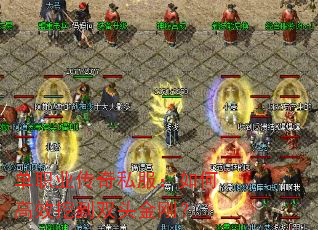 单职业传奇私服:如何高效挖到双头金刚? 单职业传奇私服:如何高效挖到双头金刚?