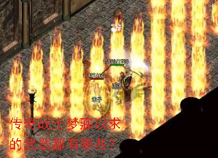 传奇战士梦寐以求的武器都有哪些? 传奇战士梦寐以求的武器都有哪些?