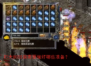 ���BOSSǰ��Ҫ������Щ׼����