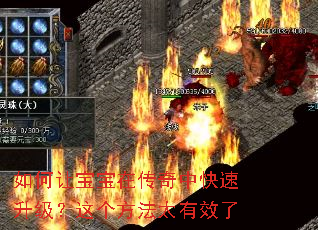 如何让宝宝在传奇中快速升级?这个方法太有效了 如何让宝宝在传奇中快速升级?这个方法太有效了