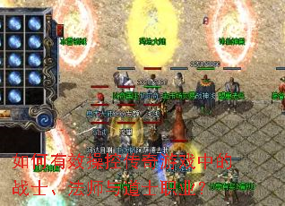 �����Ч�ٿش�����Ϸ�е�սʿ����ʦ���ʿְҵ��