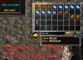 传奇游戏攻略:如何快速提升等级享受顶级福利? 传奇游戏攻略:如何快速提升等级享受顶级福利?