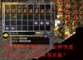 新开迷失传奇私服,如何快速提升战力与获取稀有装备? 新开迷失传奇私服,如何快速提升战力与获取稀有装备?
