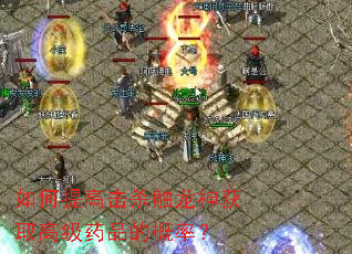如何提高击杀触龙神获取高级药品的概率? 如何提高击杀触龙神获取高级药品的概率?