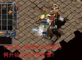 传奇战士拥有群攻技能为何升级速度依然较慢? 传奇战士拥有群攻技能为何升级速度依然较慢?